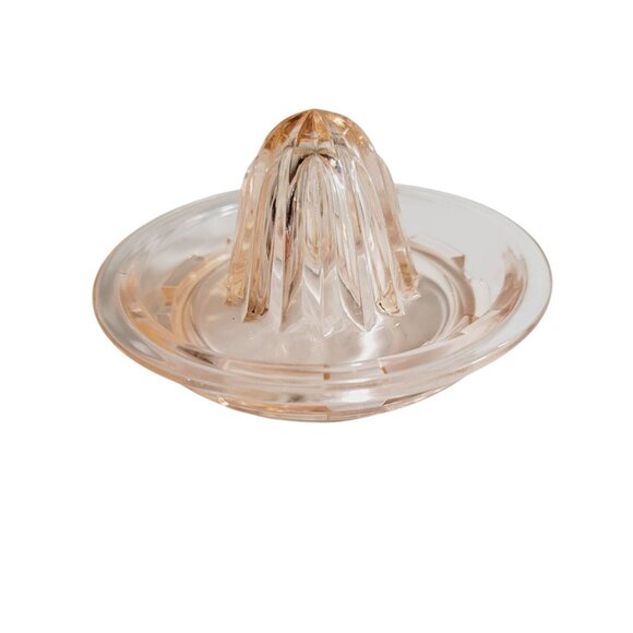 Vintage Pink Depression Glass Reamer Juicer Hazel Atlas Farmhouse Kitchen - Picture 3 of 9